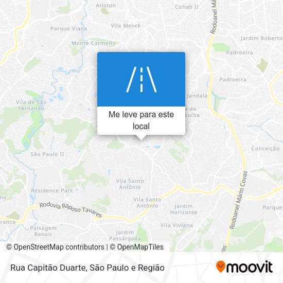 Rua Capitão Duarte mapa