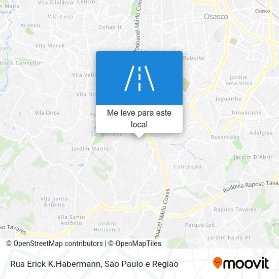 Rua Erick K.Habermann mapa