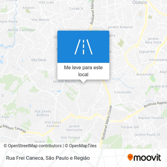 Rua Frei Caneca mapa