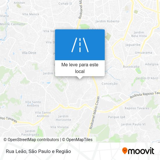Rua Leão mapa