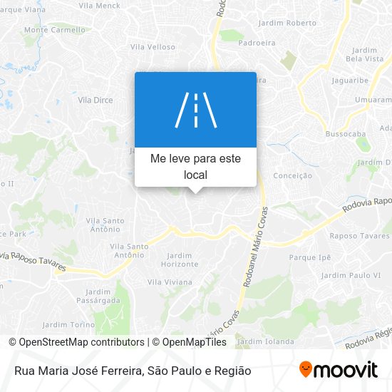 Rua Maria José Ferreira mapa
