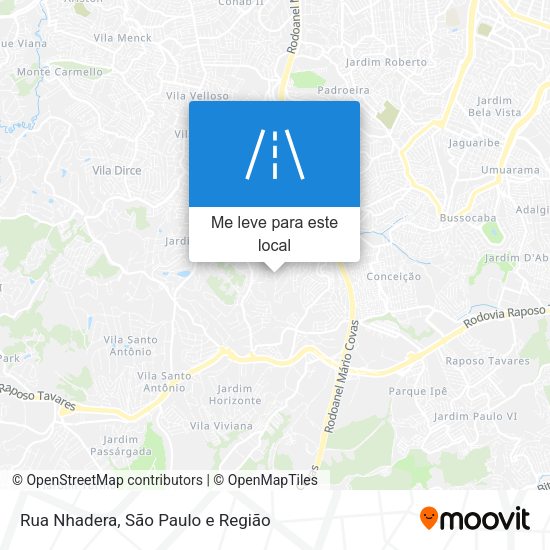Rua Nhadera mapa