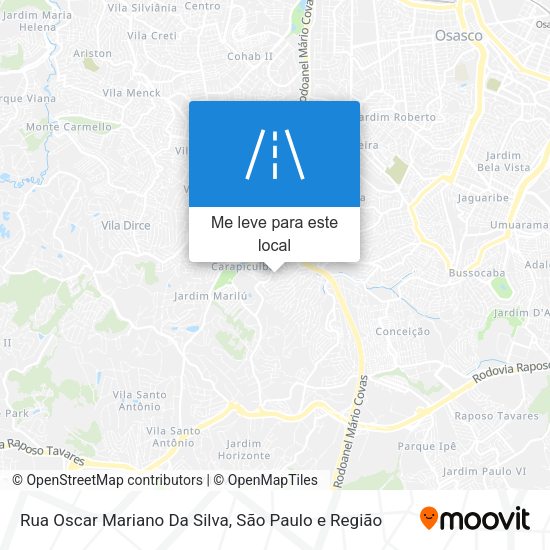 Rua Oscar Mariano Da Silva mapa