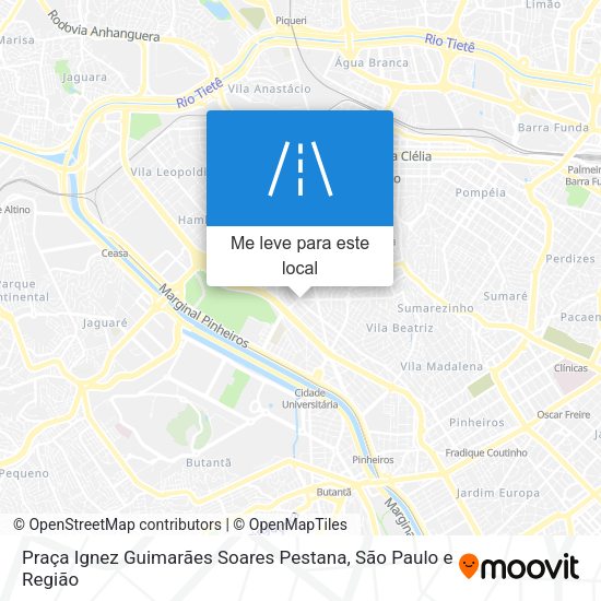 Praça Ignez Guimarães Soares Pestana mapa
