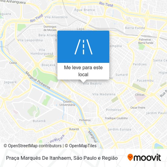 Praça Marquês De Itanhaem mapa