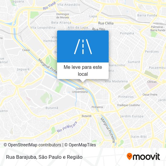 Rua Barajuba mapa