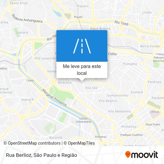 Rua Berlioz mapa