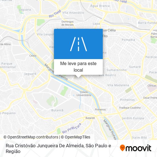 Rua Cristóvão Junqueira De Almeida mapa