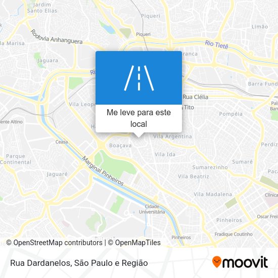 Rua Dardanelos mapa