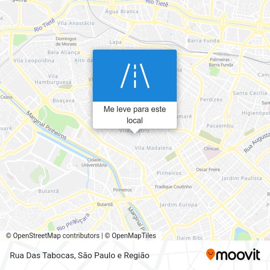 Rua Das Tabocas mapa