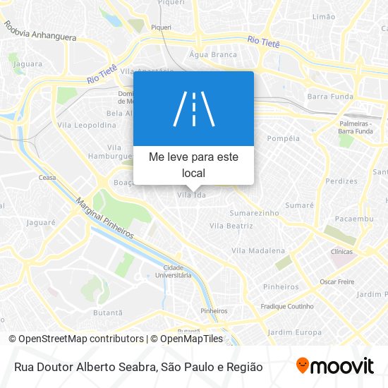 Rua Doutor Alberto Seabra mapa