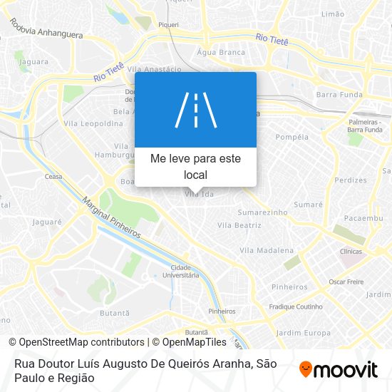 Rua Doutor Luís Augusto De Queirós Aranha mapa
