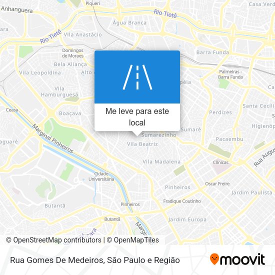 Rua Gomes De Medeiros mapa