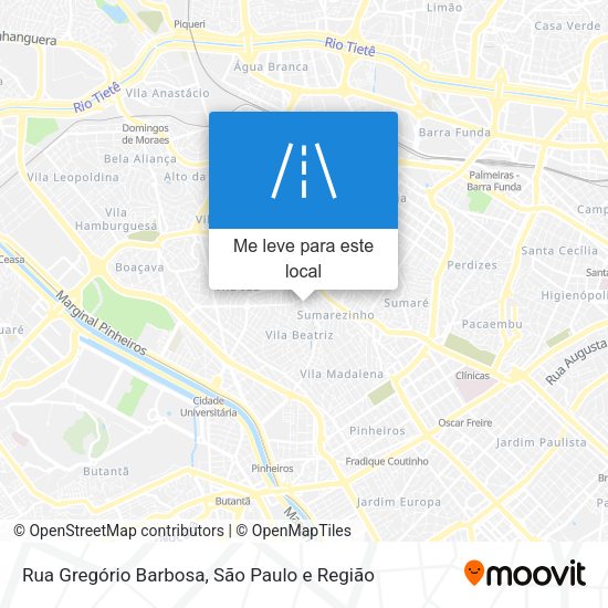Rua Gregório Barbosa mapa
