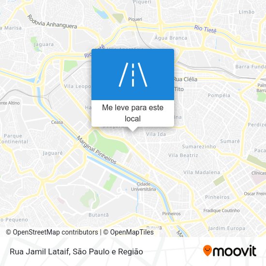 Rua Jamil Lataif mapa