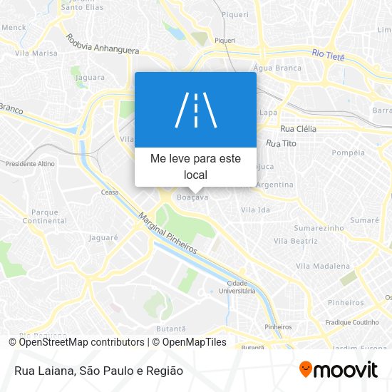Rua Laiana mapa