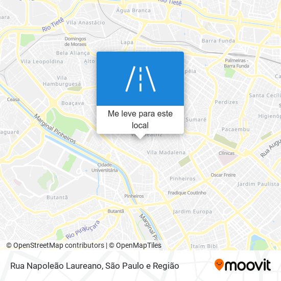 Rua Napoleão Laureano mapa