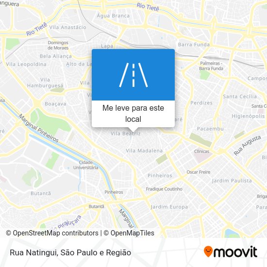 Rua Natingui mapa