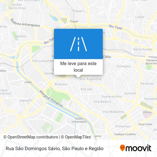 Rua São Domingos Sávio mapa