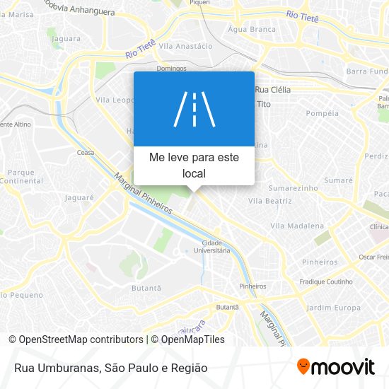 Rua Umburanas mapa