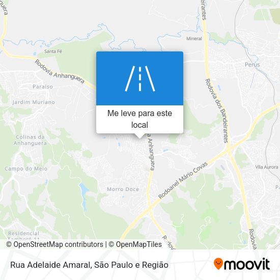 Rua Adelaide Amaral mapa