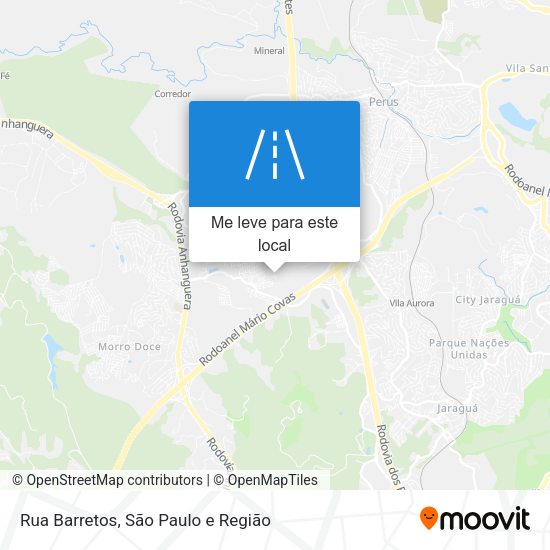 Rua Barretos mapa