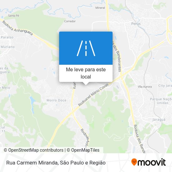 Rua Carmem Miranda mapa