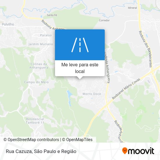 Rua Cazuza mapa