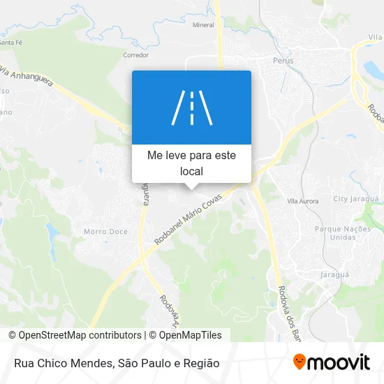 Rua Chico Mendes mapa