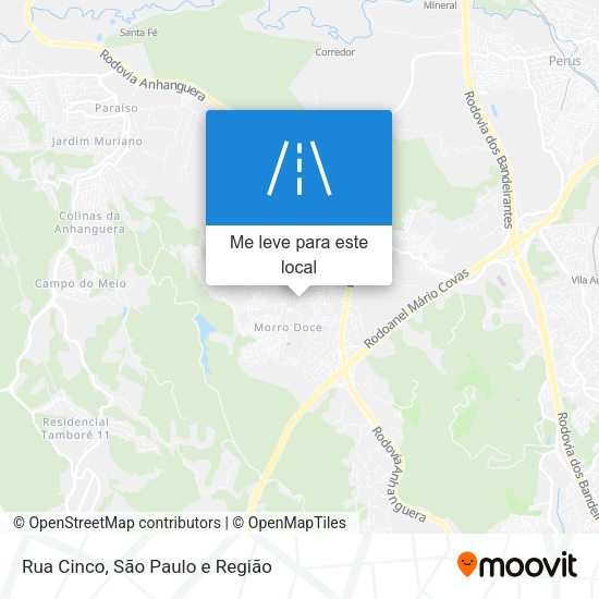 Rua Cinco mapa