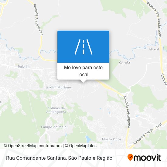 Rua Comandante Santana mapa