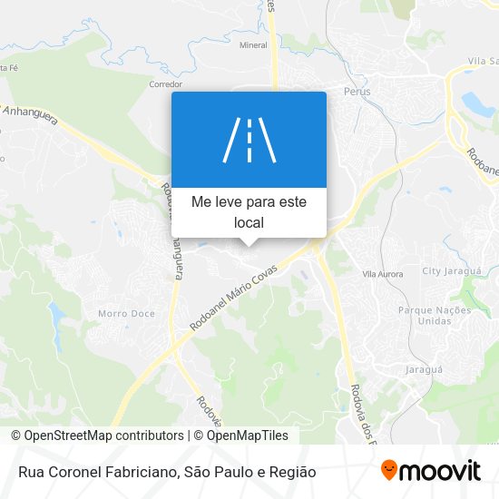 Rua Coronel Fabriciano mapa
