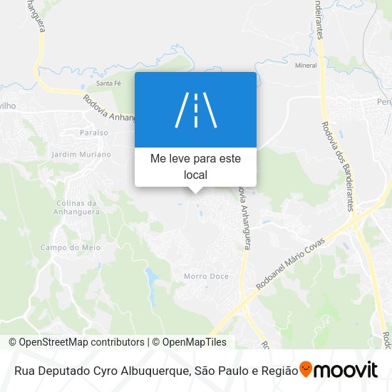 Rua Deputado Cyro Albuquerque mapa