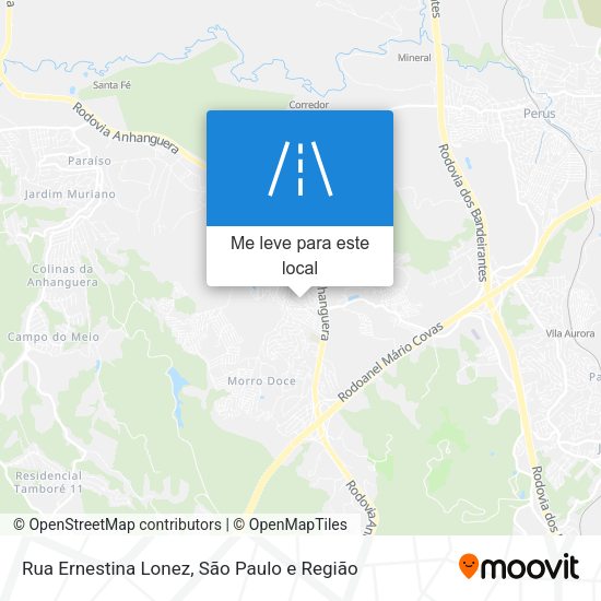 Rua Ernestina Lonez mapa