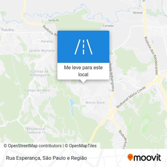 Rua Esperança mapa
