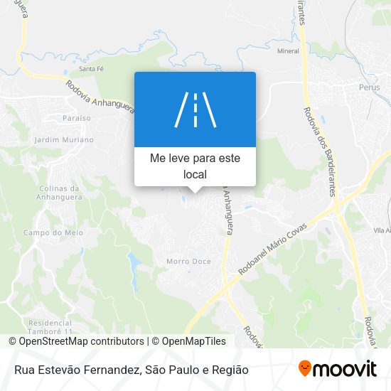 Rua Estevão Fernandez mapa