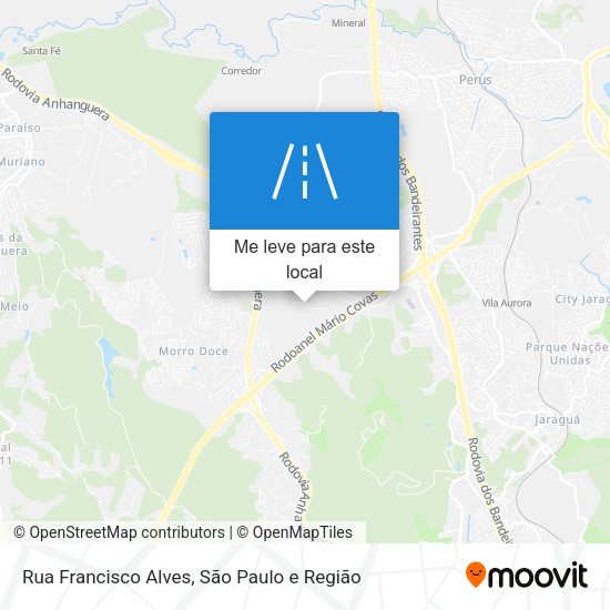 Rua Francisco Alves mapa