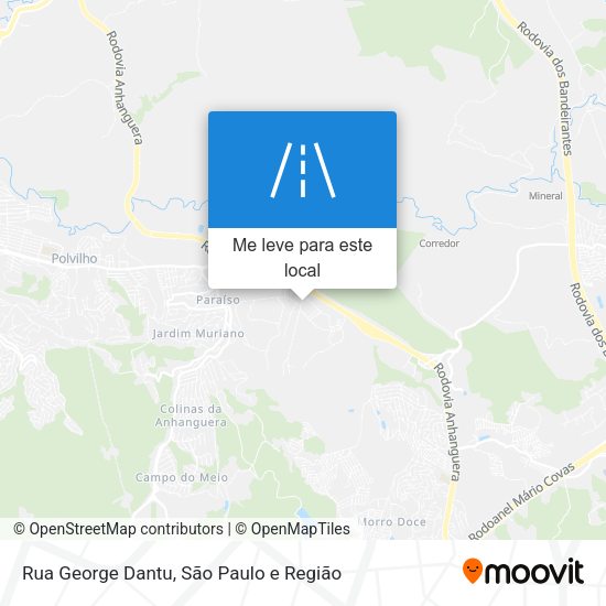 Rua George Dantu mapa