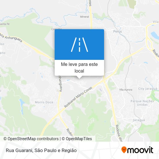 Rua Guarani mapa