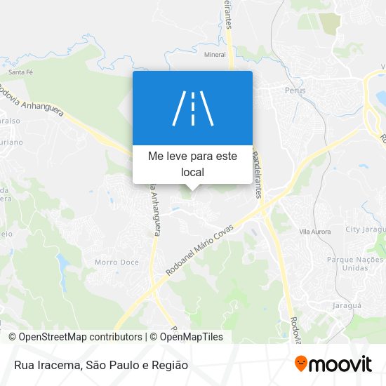 Rua Iracema mapa