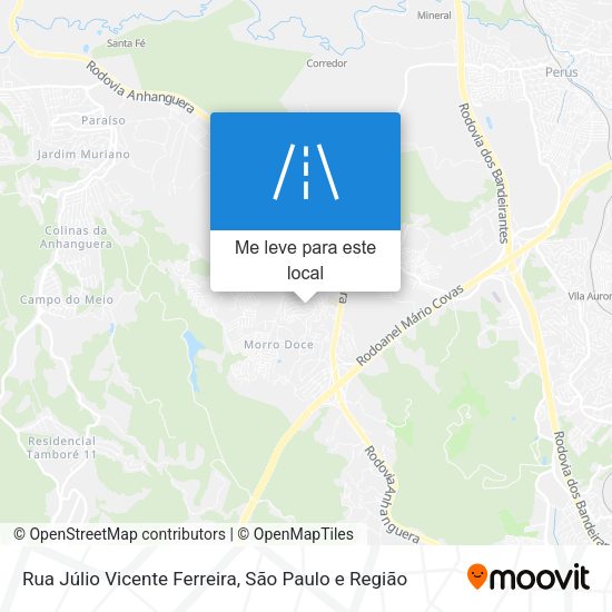 Rua Júlio Vicente Ferreira mapa
