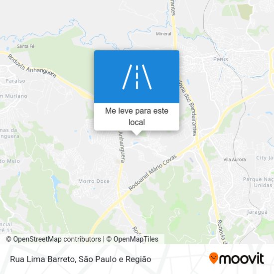 Rua Lima Barreto mapa