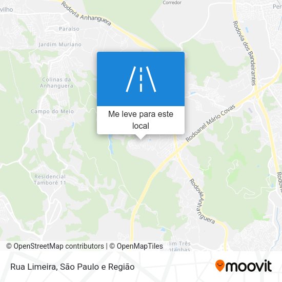 Rua Limeira mapa