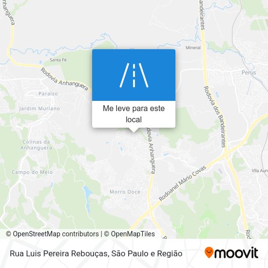 Rua Luis Pereira Rebouças mapa