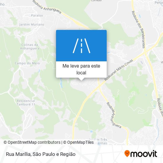 Rua Marília mapa