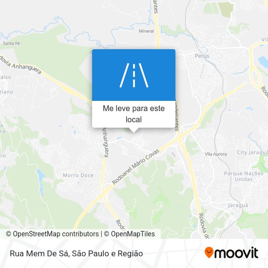 Rua Mem De Sá mapa