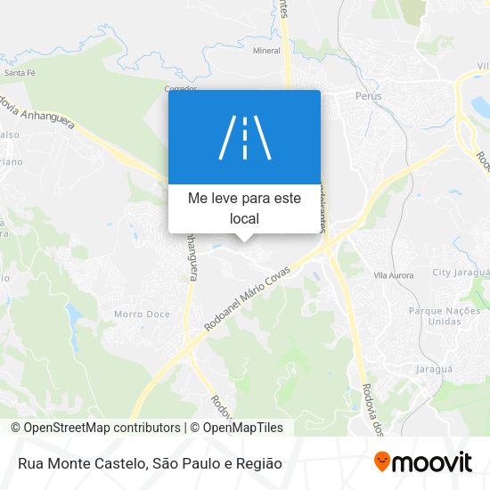 Rua Monte Castelo mapa