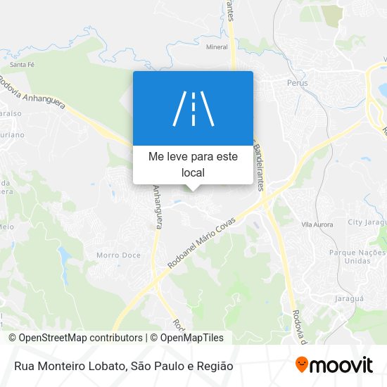 Rua Monteiro Lobato mapa