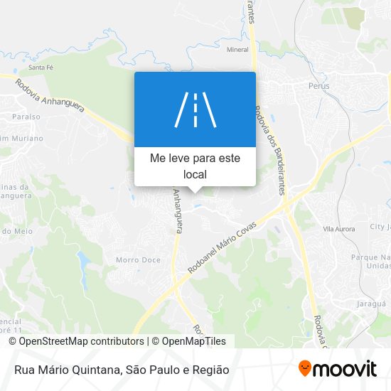 Rua Mário Quintana mapa