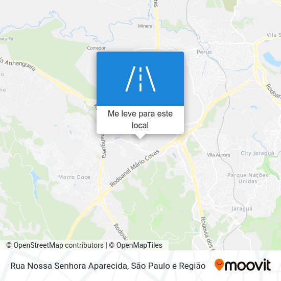 Rua Nossa Senhora Aparecida mapa